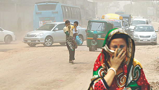 Dhaka's air most polluted in the world this morning