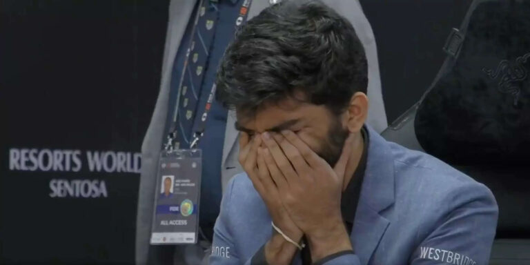 Watch: D Gukesh reduced to tears after win