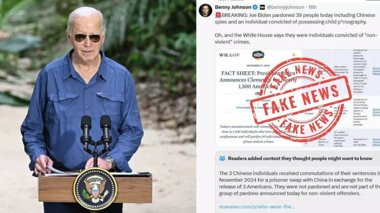 Did Joe Biden pardon a Chinese spy who possessed child pornography? Here's the truth