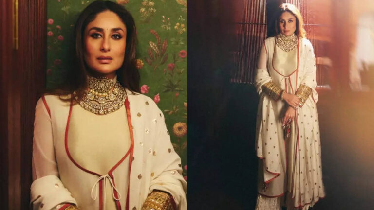 Kareena's Pakistani jacket-style kurta set