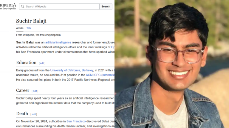 What we learned from Open AI whistleblower Suchir Balaji's Wikipedia Page