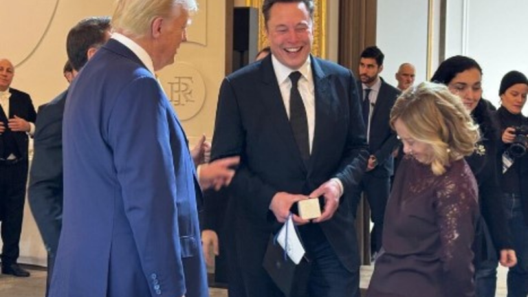 Trump called 'third wheel' as he shares unseen photo of Elon Musk and Meloni