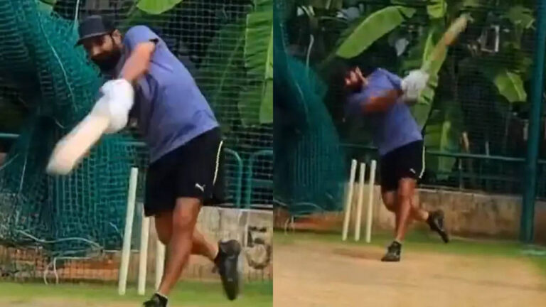 Shami steals the show with explosive batting in practice session