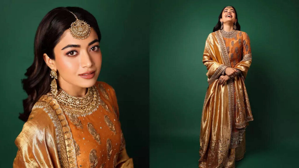 Rashmika Mandanna stuns in Pakistani kurta set