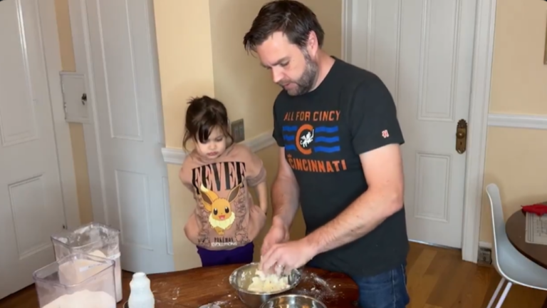 JD Vance's Christmas biscuit-baking tradition with daughter wows social media: 'What a great little assistant!'