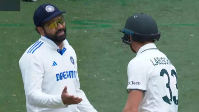 Watch: Rohit Sharma confronts Labuschagne over pitch running