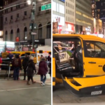 Heroic bystanders rescue boy and mother after taxi strikes pedestrians in New York's Herald Square