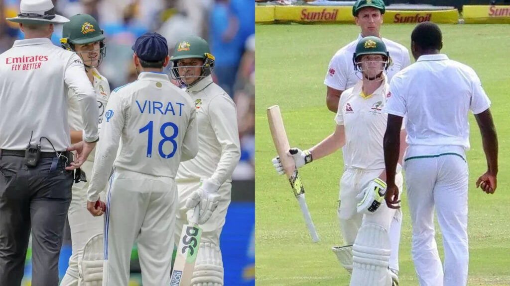 Kohli-Konstas shoulder bump evokes memories of Rabada-Smith clash