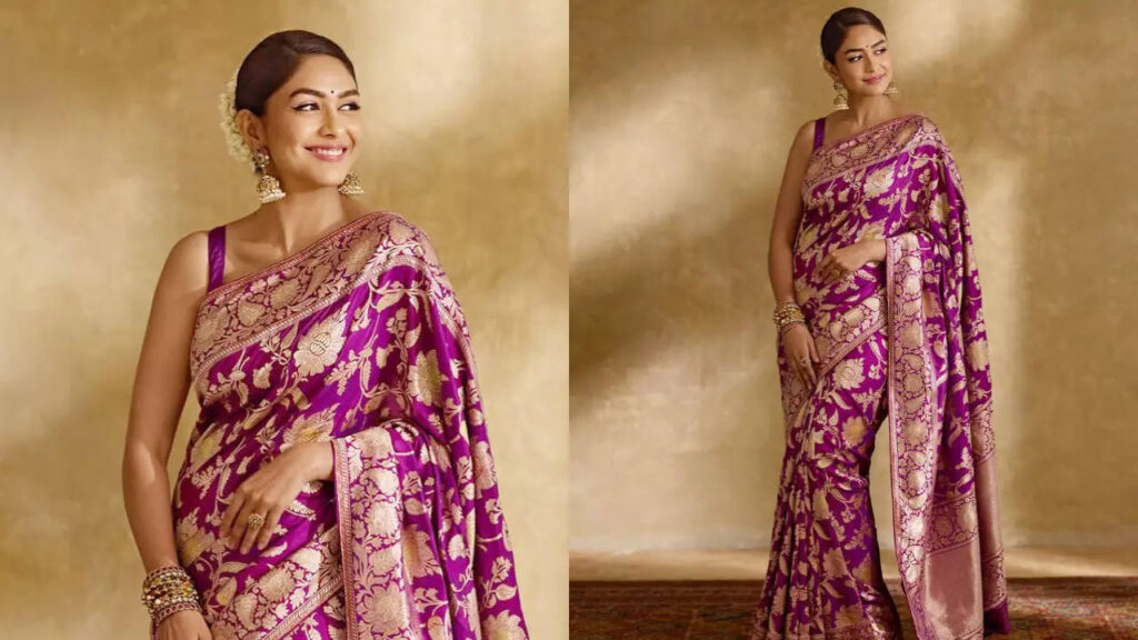 Mrunal Thakur just wore the most regal Banarasi saree