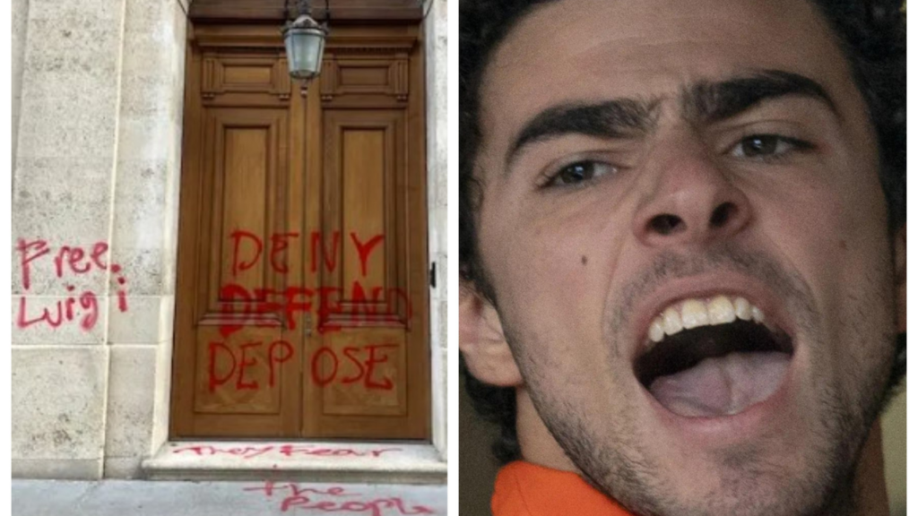 Luigi Mangione supporters deface Epstein's old mansion, write: 'Deny, defend, depose'