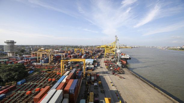 Container ship from Karachi on its second voyage to Chattogram