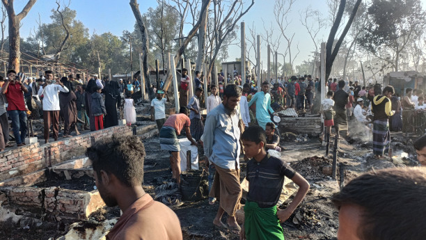 2 dead, over 500 houses gutted in Rohingya refugee camp fire