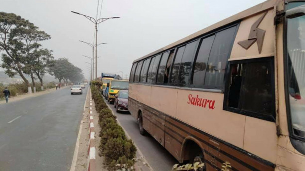 CRP nursing students block Dhaka-Aricha highway protesting fellow's death