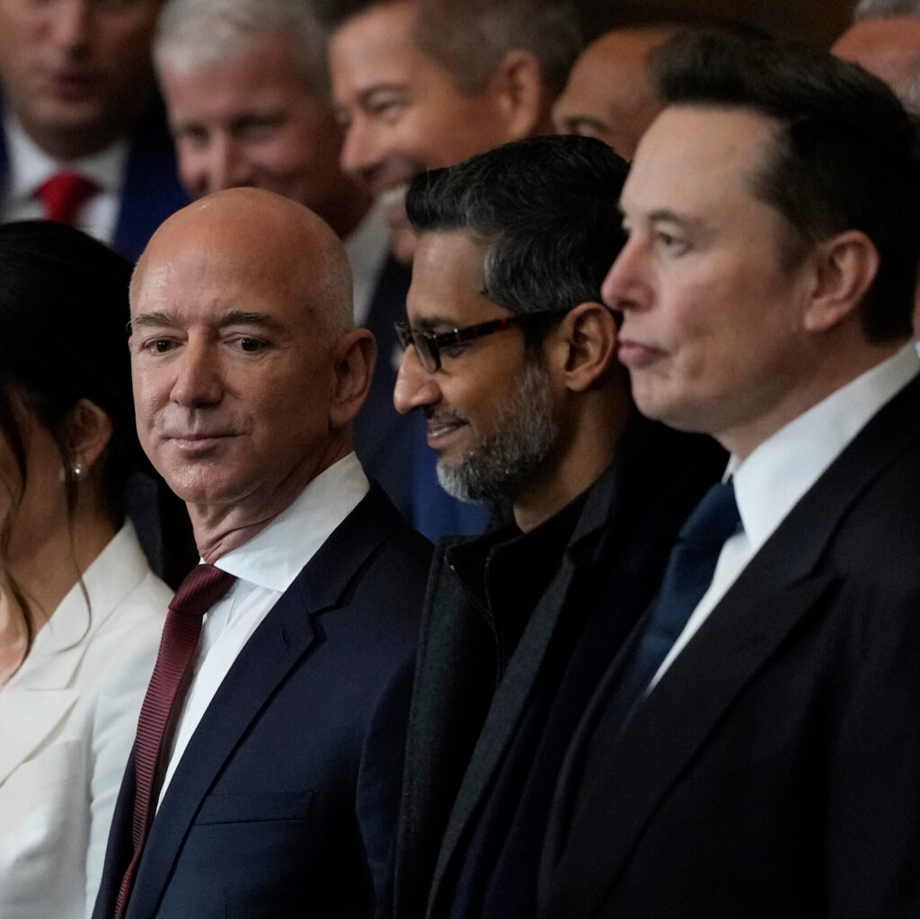 Jeff Bezos, Mark Zuckerberg and Other Billionaires at the Inauguration