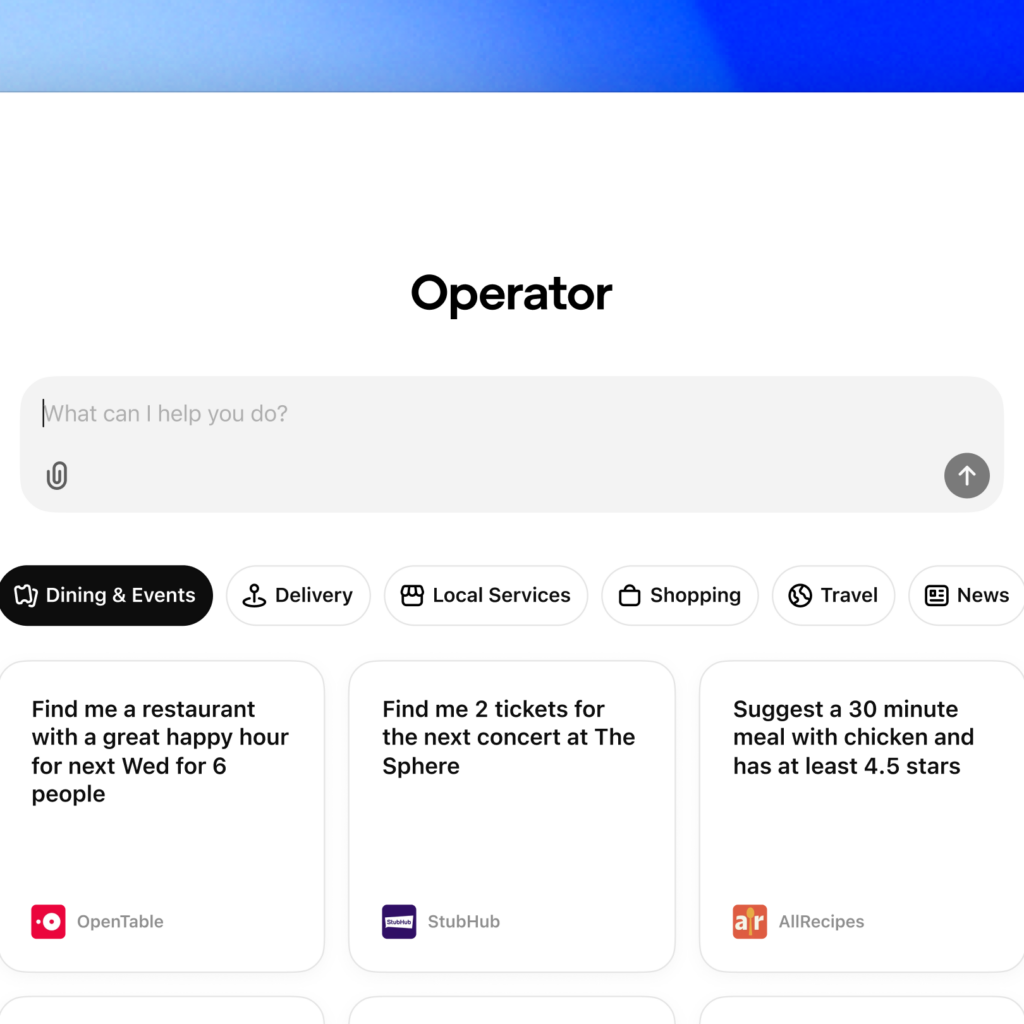 OpenAI Unveils New Agent Tool ‘Operator’