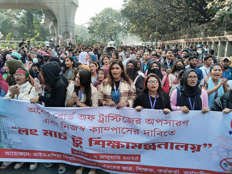 Protest at secretariat: Police disperse students of Primeasia univ