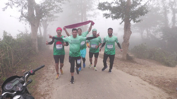 Half marathon held in Moulvibazar