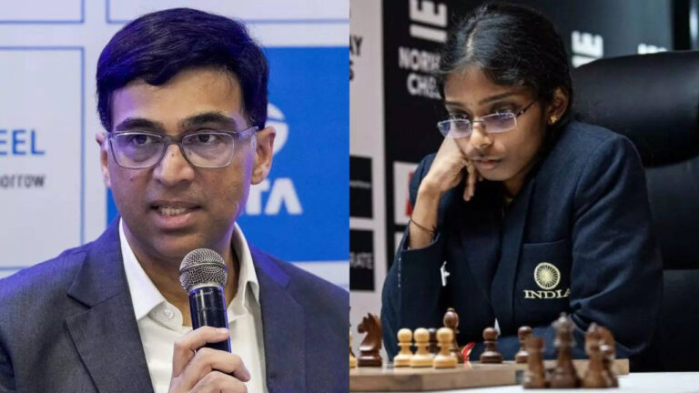 Anand congratulates Vaishali on clinching World Blitz bronze