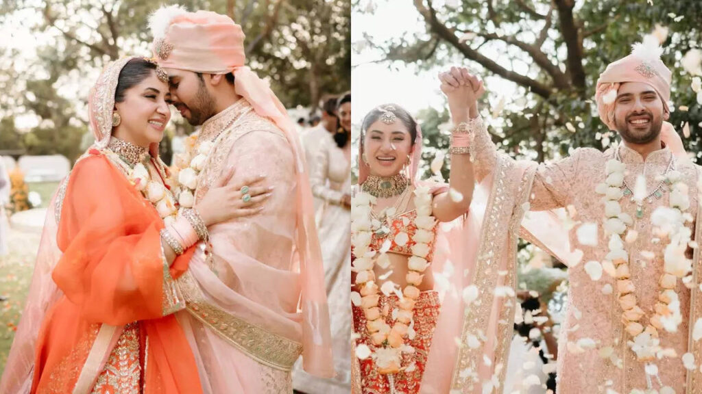 Stylish wedding pics of Armaan Malik-Aashna Shroff