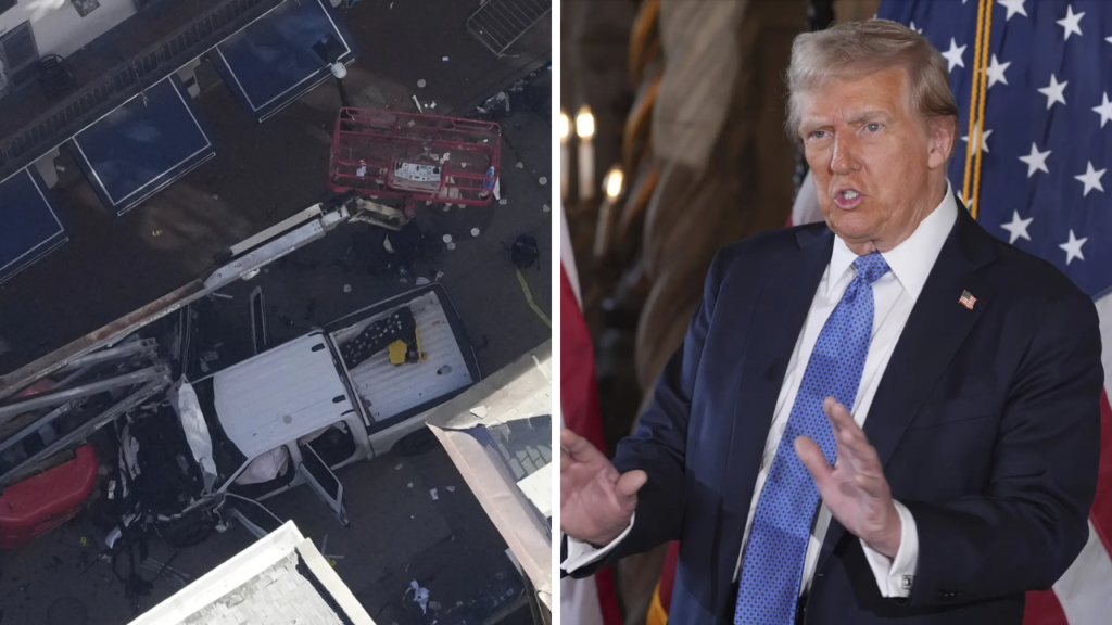 'Laughing stock all over the world': Trump calls US 'disaster', blasts 'open borders' and 'weak leadership' following New Orleans, Vegas attacks