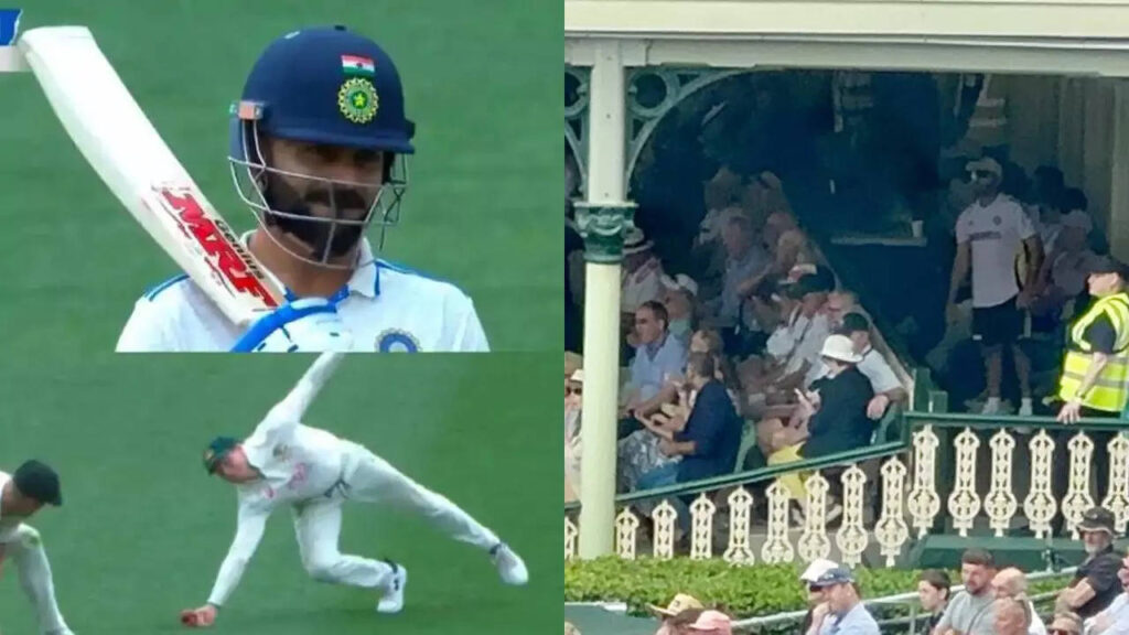 Nervous Rohit jumps out of his seat for Virat’s golden duck call