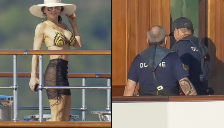 Bezos' $500m yacht faces surprise customs raid while fiancée sunbathes