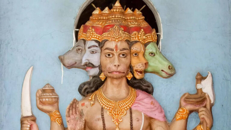 5 faces of Panchmukhi Hanuman and their attributes