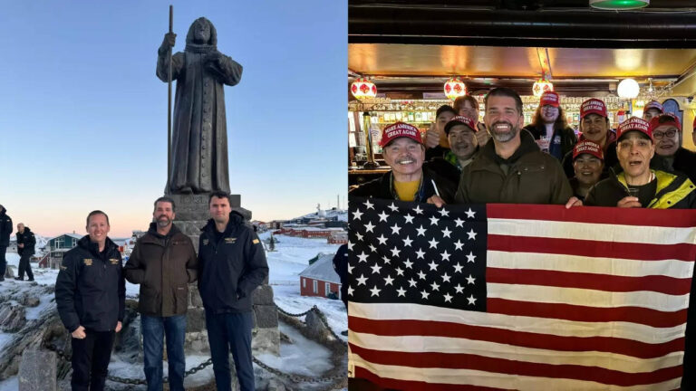 'Make Greenland great again': Donald Trump Jr visits Nuuk with message from father