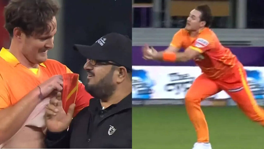 Poking umpire & stunning catch! Mark Adair dazzles in ILT20 debut - Watch