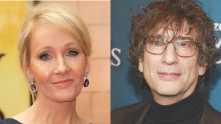 JK Rowling criticises literary community for silence on Neil Gaiman allegations