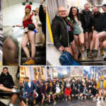 No trousers day: Pants-free passengers on London subway turn heads