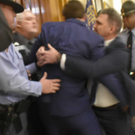 Georgia senator Colton Moore arrested after showdown over chamber entry