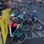 Watch: Injuries reported after high-speed pile-up during cycling race