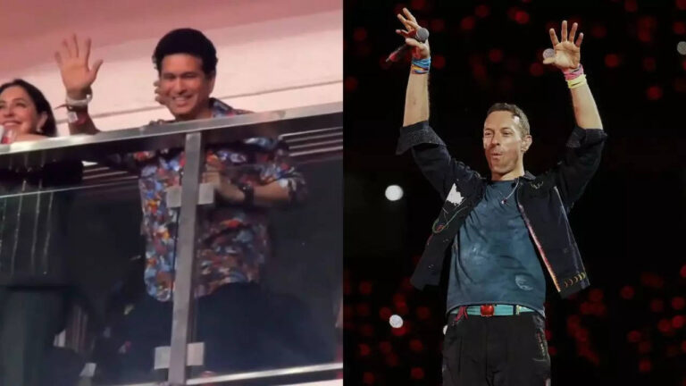 Watch: 'Sachin, Sachin' chants steal spotlight at Coldplay concert