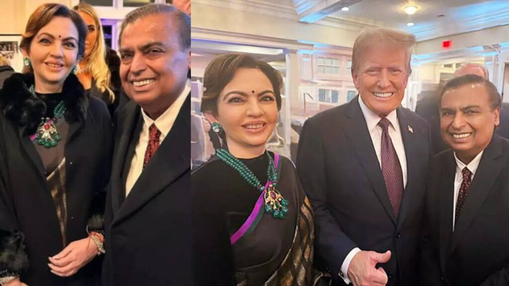 Nita Ambani's emeralds steal the show at Trump's dinner