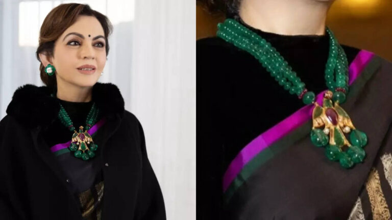 Nita Ambani's 200-year-old Indian emerald pendant