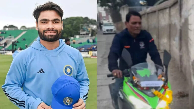 Watch: Rinku Singh gifts father high-end sports bike