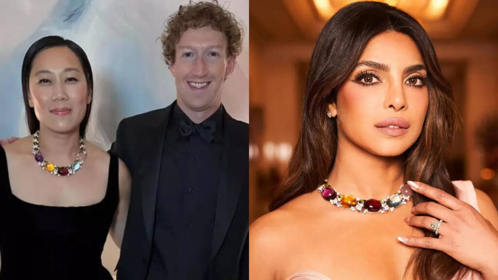 Mark Zuckerberg's wife wears Priyanka's necklace