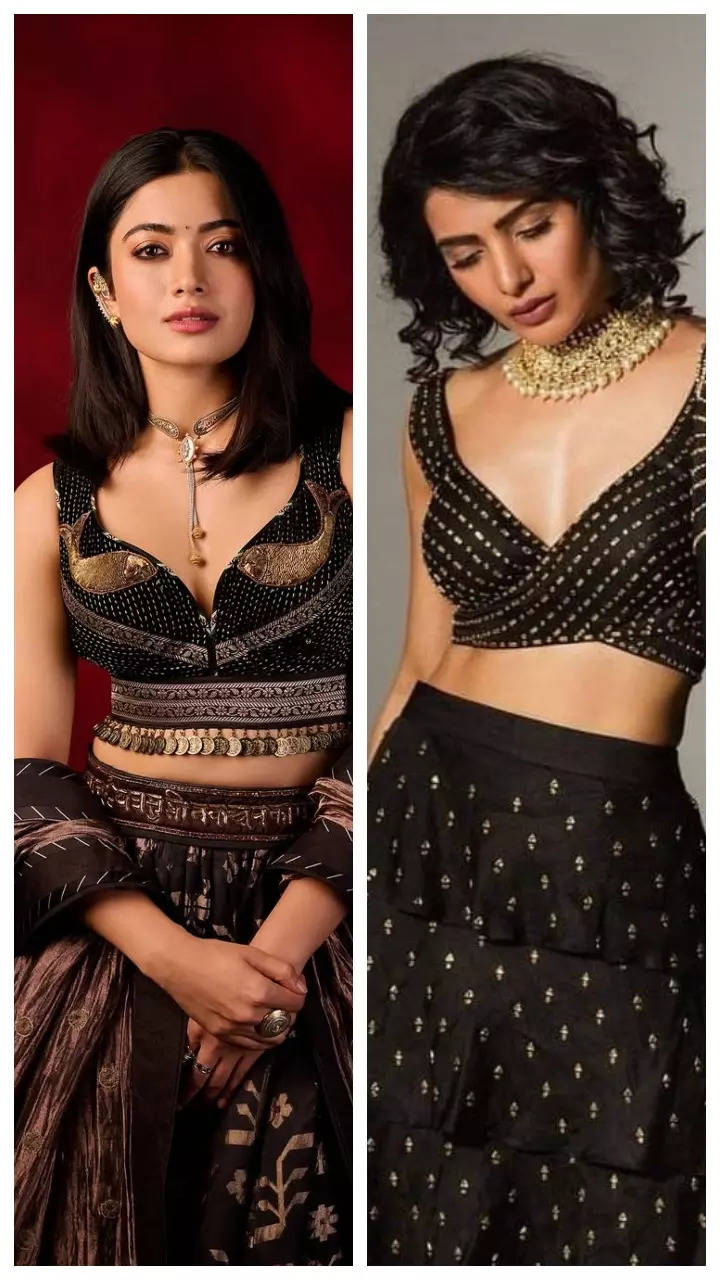 10 best black lehengas showcased by Indian actresses