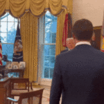 Watch: JD Vance's reaction to stepping into the Oval Office for the first time