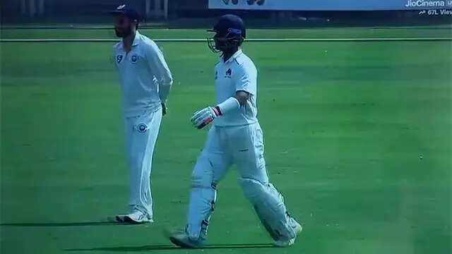 Why was Rahane called back from the pavilion during Ranji match?