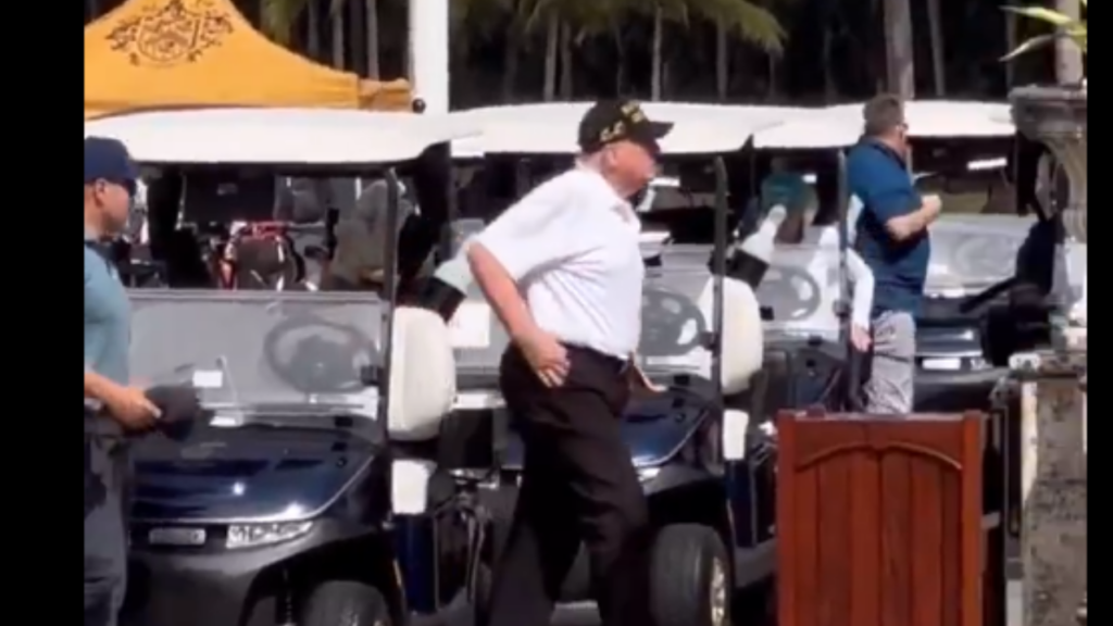 Watch: Donald Trump seen playing golf amidst diplomatic faceoff with Colombia