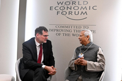 Yunus begins packed second day in Davos with 14 meetings