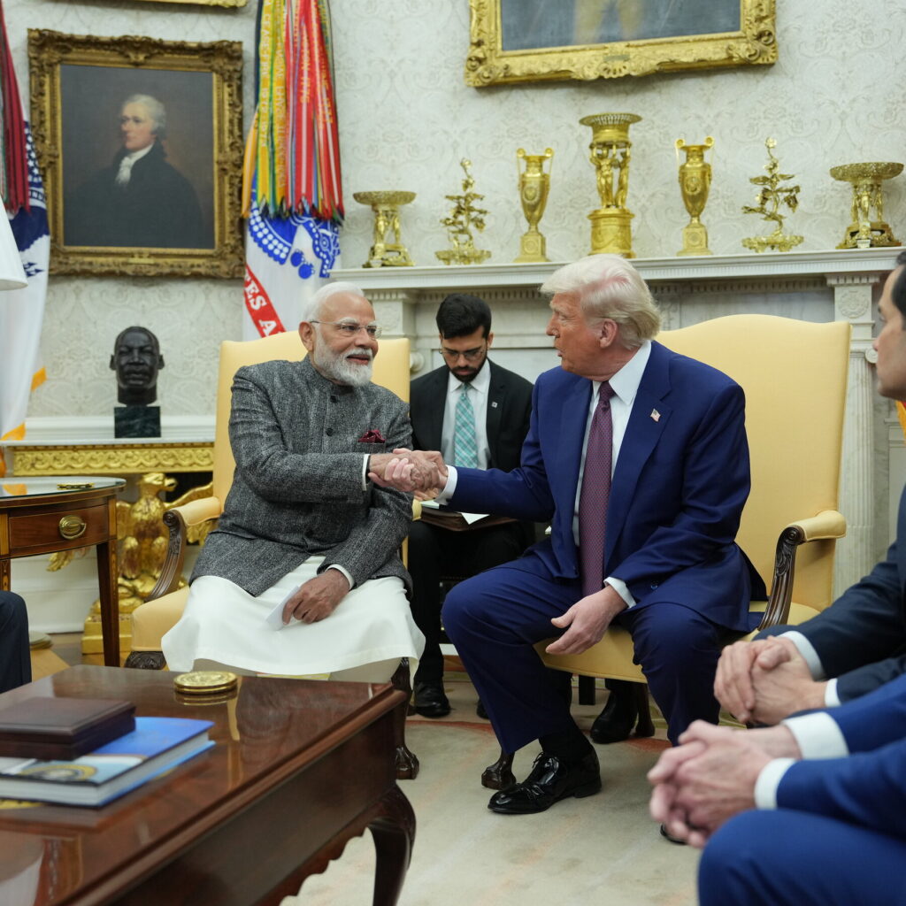 Trump and Modi Shove Disputes Into Background in White House Visit