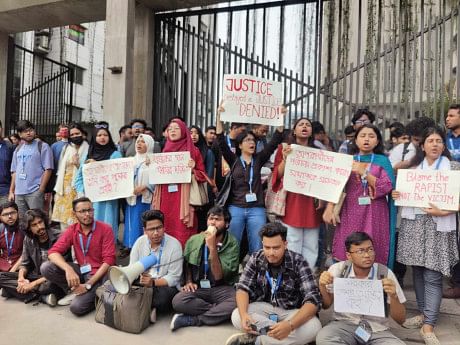 BRAC University students protest against rape, rising crime in the country