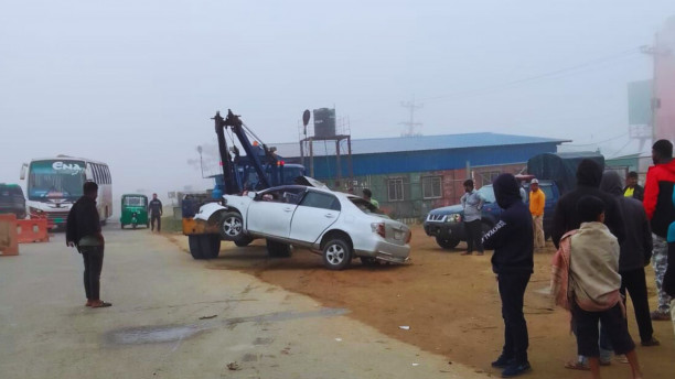 4 of a family killed in car-truck collision in Sylhet