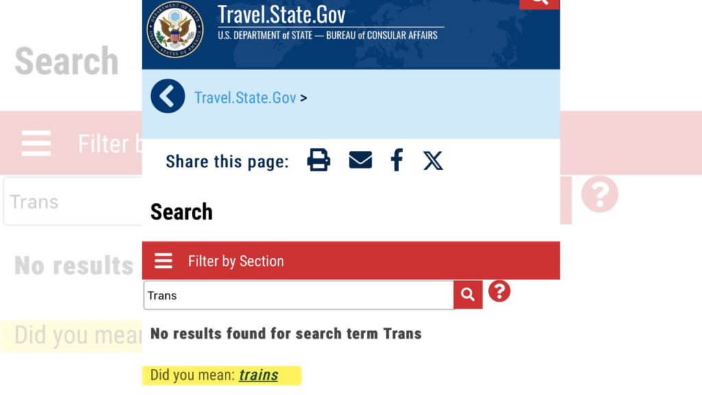 US state department’s ‘trans’ search result suggests ‘trains’; Elon Musk reacts