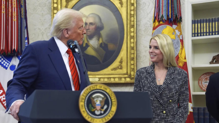 Pam Bondi orders review of Trump cases as she takes over justice dept