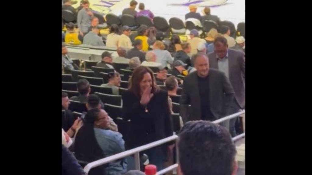 Kamala Harris, husband Doug spotted at Lakers game; haters say 'nobody even cared'