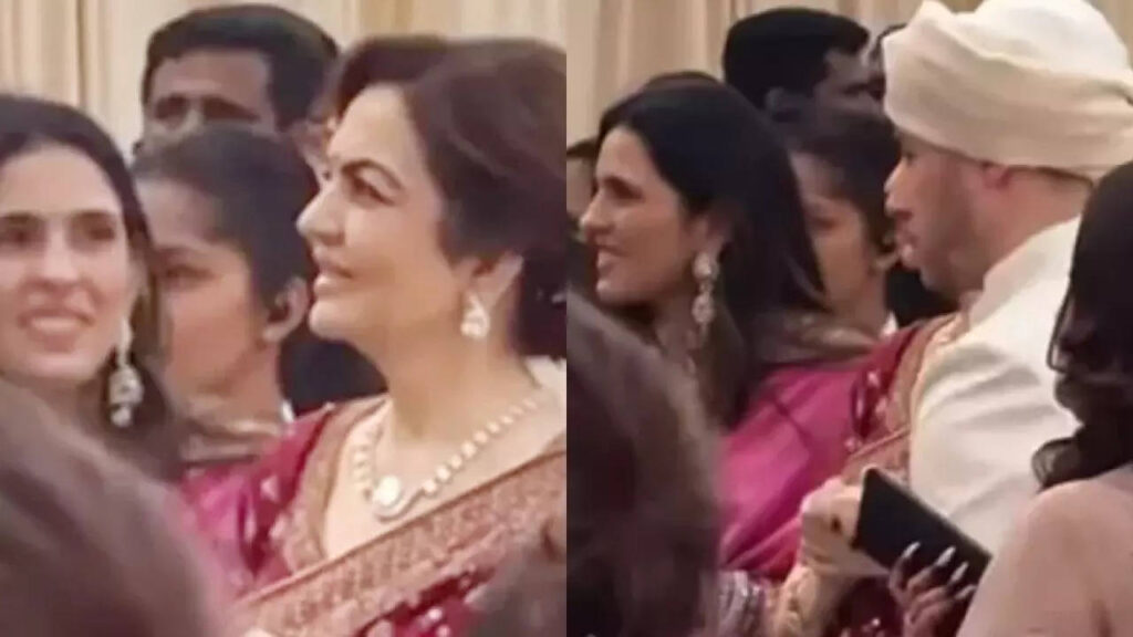 Nita Ambani looks regal in maroon saree